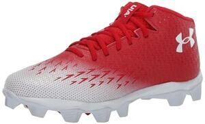 Under Armour Men's Spotlight Franchise RM Cleats Size 9.5 Red White NWOB